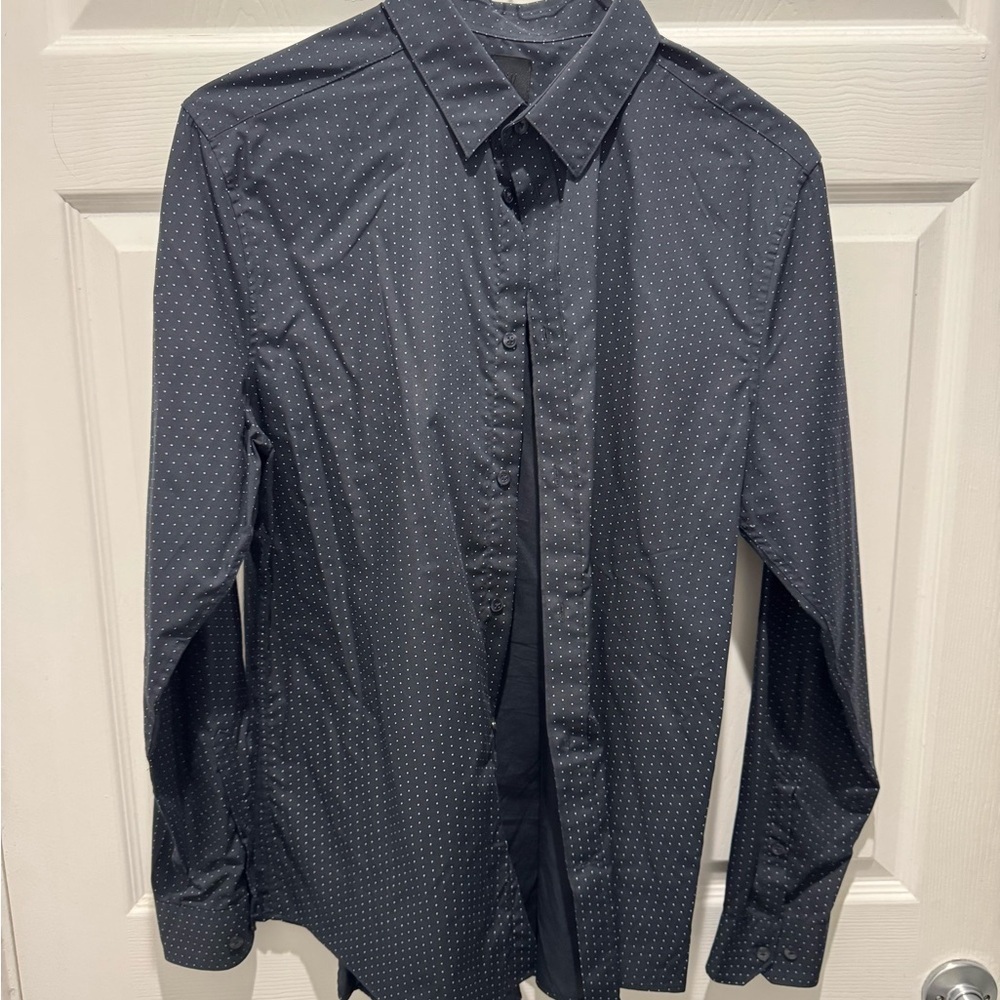 H&M Black Casual Button Down Shirt